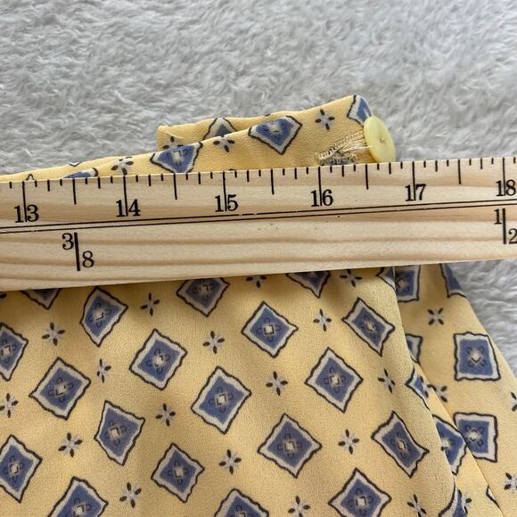 Vintage Pendleton Blouse & Skirt 2pc Set Women 18 Yellow Geometric USA Old Money - Picture 9 of 15